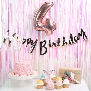 트윙클 생일파티 장식세트 (로즈골드)