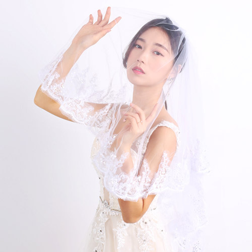 스몰 웨딩 베일(면사포) 레이스