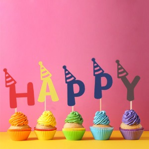 페이퍼 데코픽 (알파벳) 생일고깔